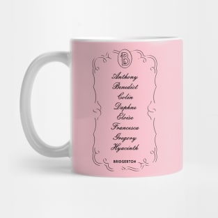 Womens Bridgerton Character Name Stack Mug